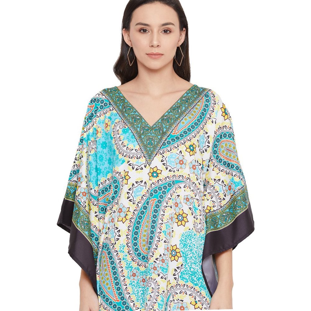 Womens Short Printed Dress One size Tunic Tops - Picture 6 of 8